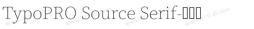 TypoPRO Source Serif字体转换